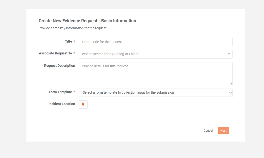 Evidence Request
