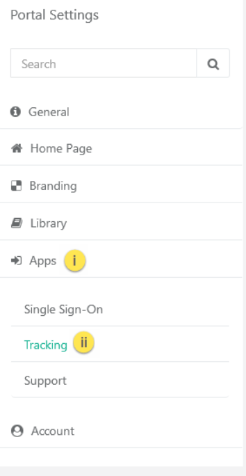 Tracking Settings