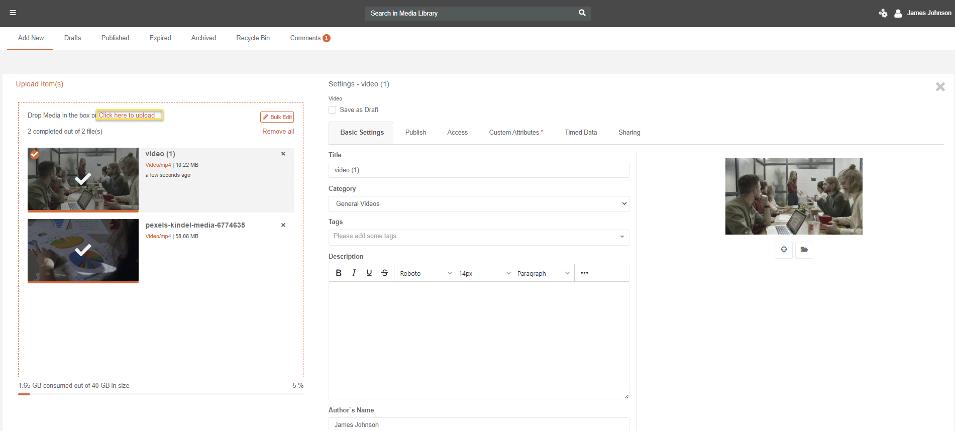 How to Upload Multiple Files | VIDIZMO Knowledge Base